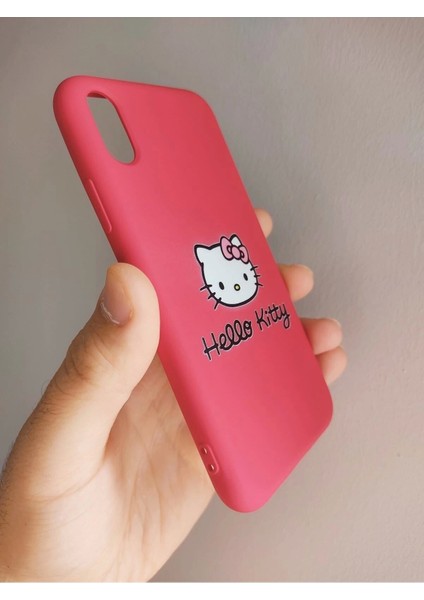 iPhone x iPhone Xs Hello Kitty Tasarım Telefon Boyun Askılı Set Kılıf