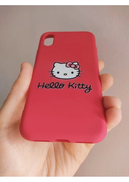 iPhone x iPhone Xs Hello Kitty Tasarım Telefon Boyun Askılı Set Kılıf