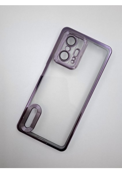 Xiaomi Mi 11T Xiaomi Mi 11T Pro Uyumlu Kılıf Tam Kamera Korumalı Yanları Renkli Arkası Şeffaf Kılıf