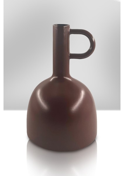 Tolia Seramik Vazo - Dekoratif Ev Aksesuarı - Kahve - 28 cm * 18 cm modelleri