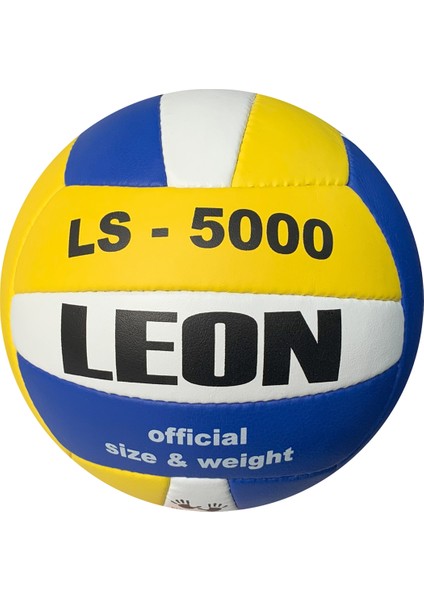 Leon LS5000 Voleybol Topu El Dikişli Mavi Beyaz
