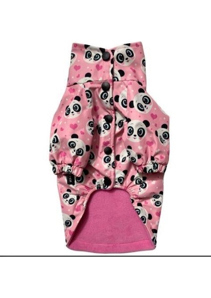 Pink Panda Polarlı Küçük Irk Köpek Yağmurluğu modelleri