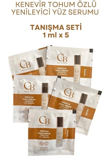 Cbd Özlü Yenileyici Yüz Serumu Tanışma Seti 5 x 1 ml