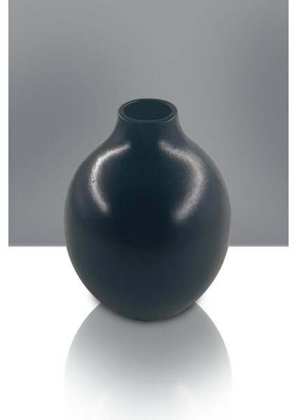 Solara Seramik Vazo - Dekoratif Ev Aksesuarı - Siyah - 16 cm * 13 cm fırsatları