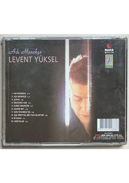 Levent Yüksel Adı Menekşe CD (Jelatininde Sıfır Orjnal Dönem Baskı Cd) fiyatları