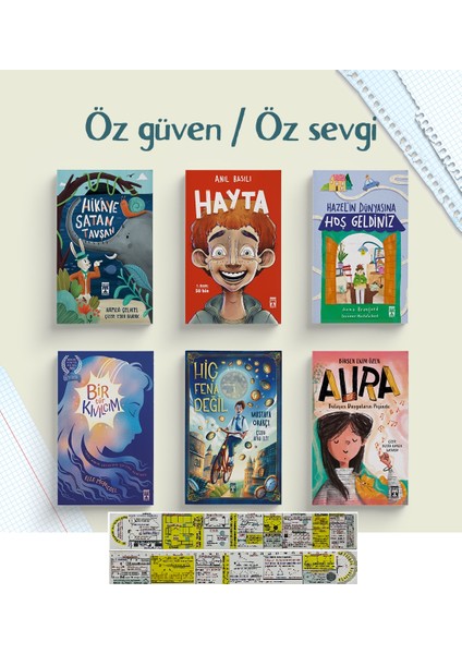 Öz Güven / Öz Sevgi Temalı Kitaplar 6'lı Set / 10+ Yaş -Mat. Öğreten Cetvel