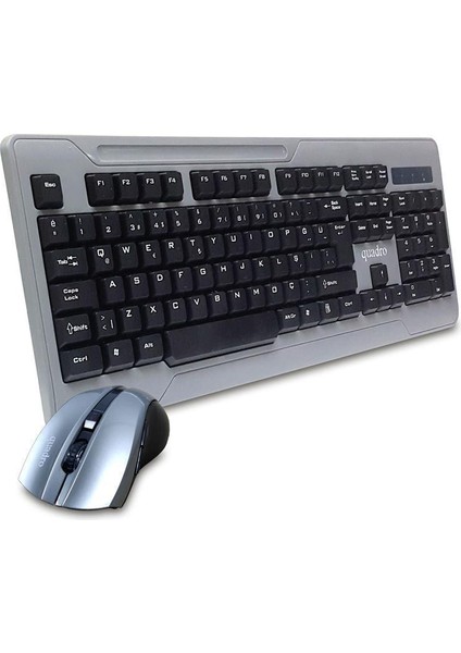 Q Kablosuz KMS-101W Trk Multimedia Klavye + Kablosuz Mouse