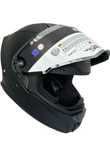 Sw 850 Mat Siyah Kask