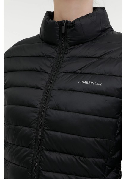 Kapitoneli Slim Fit Dik Yaka Şişme Mont Bayan Mont 1SN28 4pr fırsatları