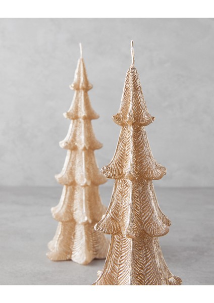 Christmas Tree Mum 9X9X22,5 cm Gold modelleri