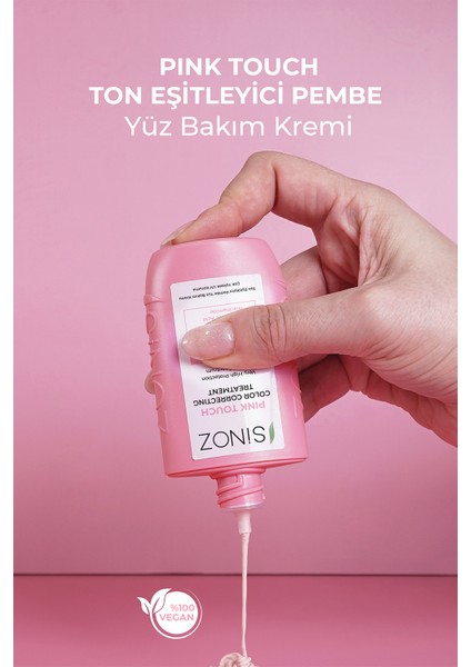 Sinoz Pink Touch Anında Ton Eşitleyici Pembe Yüz Bakım Kremi Spf50 - Mineral Güneş Filtresi 50ml