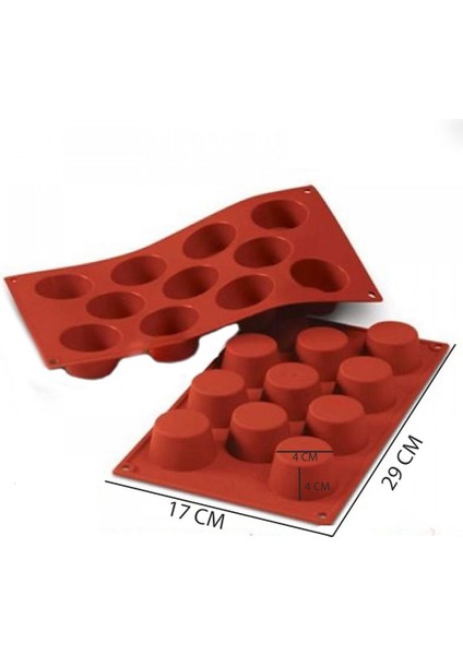 Silikon Petifür Yuvarlak Buz Çikolata Sabun Kek Kalıbı