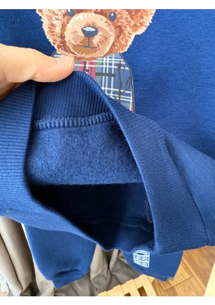 Teddy Ayıcık Baskılı 3 Iplik Şardonlu Sweat Lastikli Bel Eşofman Erkek Çocuk Takım fiyatları