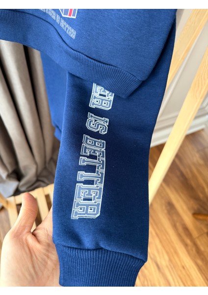 Teddy Ayıcık Baskılı 3 Iplik Şardonlu Sweat Lastikli Bel Eşofman Erkek Çocuk Takım fırsatları