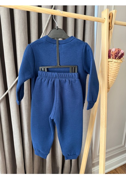 Teddy Ayıcık Baskılı 3 Iplik Şardonlu Sweat Lastikli Bel Eşofman Erkek Çocuk Takım indirimleri