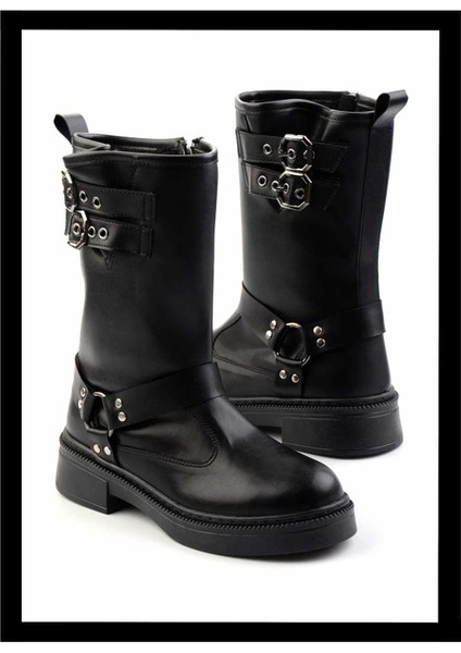 Siyah Kadın Bot & Bootie K02643084009