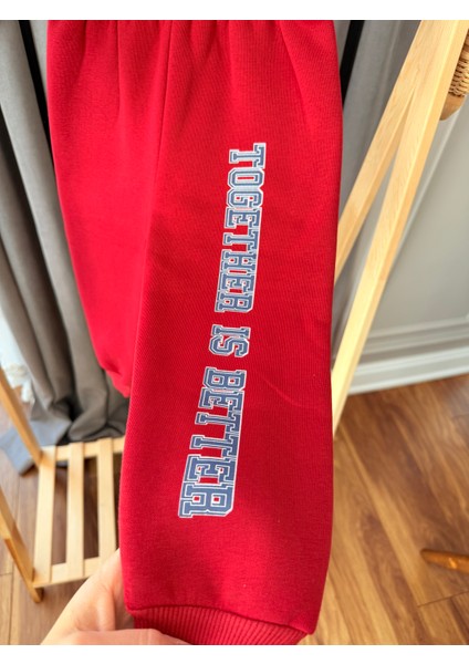 Teddy Ayıcık Baskılı 3 Iplik Şardonlu Sweat Lastikli Bel Eşofman Erkek Çocuk Takım modelleri