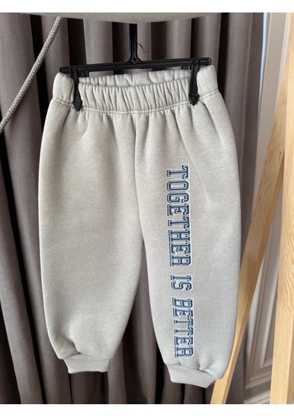 Teddy Ayıcık Baskılı 3 Iplik Şardonlu Sweat Lastikli Bel Eşofman Erkek Çocuk Takım modelleri