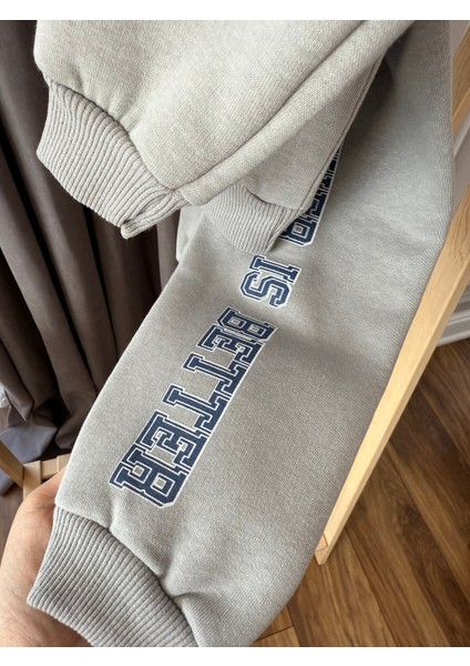 Teddy Ayıcık Baskılı 3 Iplik Şardonlu Sweat Lastikli Bel Eşofman Erkek Çocuk Takım fırsatları