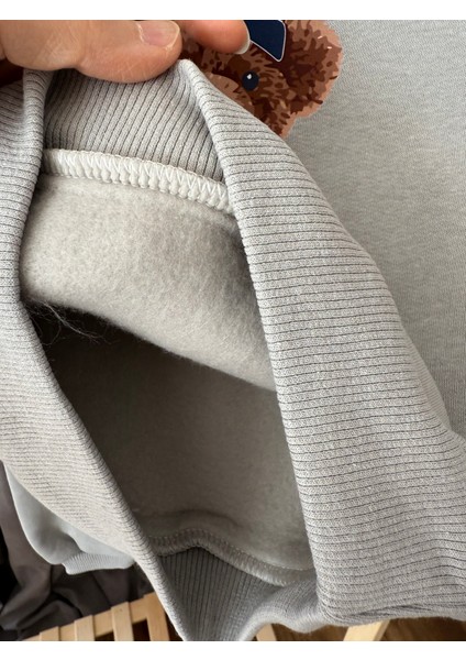 Teddy Ayıcık Baskılı 3 Iplik Şardonlu Sweat Lastikli Bel Eşofman Erkek Çocuk Takım indirimleri
