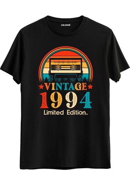 Retro 1994 Mixtape Limited Edition Regular Tişört Doğum Günü Hediyesi Baskılı Vintage Tasarım Hediye Regular Tişört