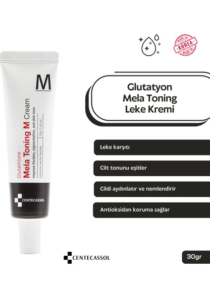 Mela Toning Leke Kremi - Glutatyon Ve Tranexamid Acid Içeren Aydınlatıcı, Nemlendirici, Onarıcı Krem