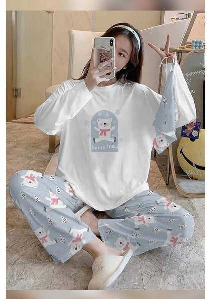 Bahd Bear Süpersoft Kadın Pijama Takımı 2987