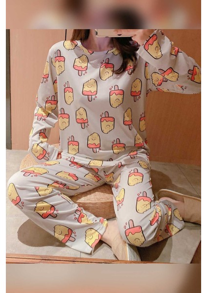 New Ice Cream3 Süpersoft Pijama Takımı