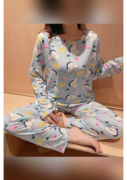 New Dinosaur Süpersoft Pijama Takımı