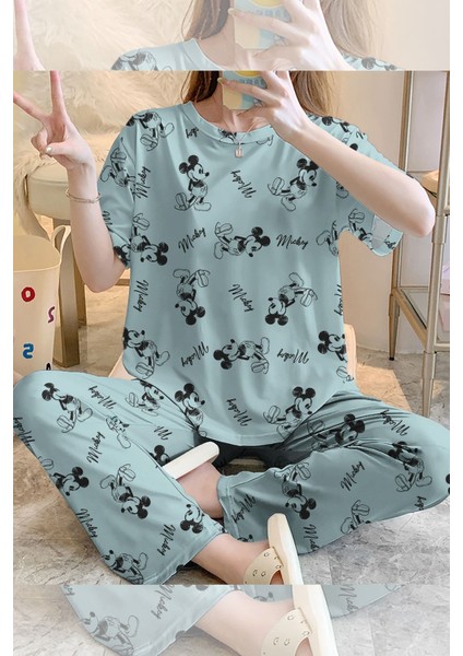 Kısa Kollu Pijama Takımı Mickey Supersoft Basic Süprem