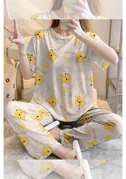 Kısa Kollu Pijama Takımı Pooh Supersoft Basic Süprem