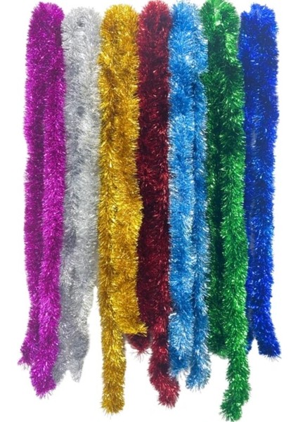 Yılbaşı Ağaç ve Boyun Simi 5 Adet Renkli