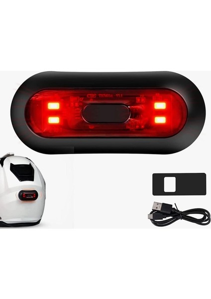 Kask Arkası Led Gece Sürüşü Için LED Motosiklet ve Bisiklet Kaskı Fren Lambası fırsatları