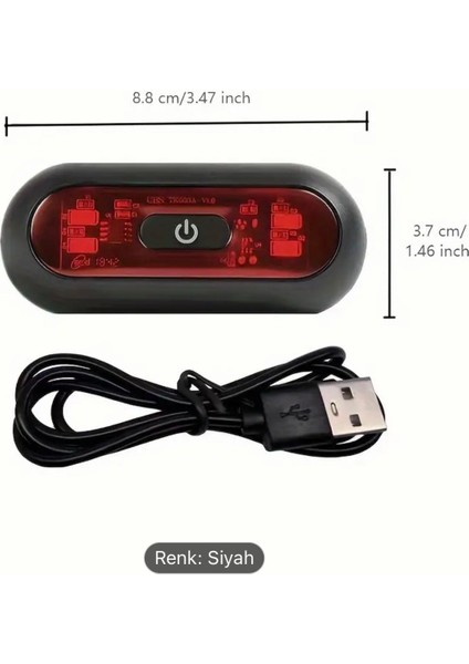 Kask Arkası Led Gece Sürüşü Için LED Motosiklet ve Bisiklet Kaskı Fren Lambası fiyatları