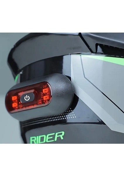 Kask Arkası Led Gece Sürüşü Için LED Motosiklet ve Bisiklet Kaskı Fren Lambası