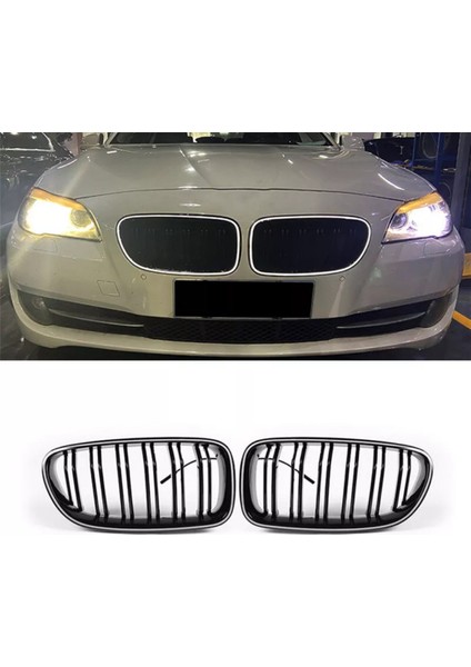 Bmw 5 F10 2010-2016 LED Işıklı Uzaktan Kumandalı Ön Panjur Seti