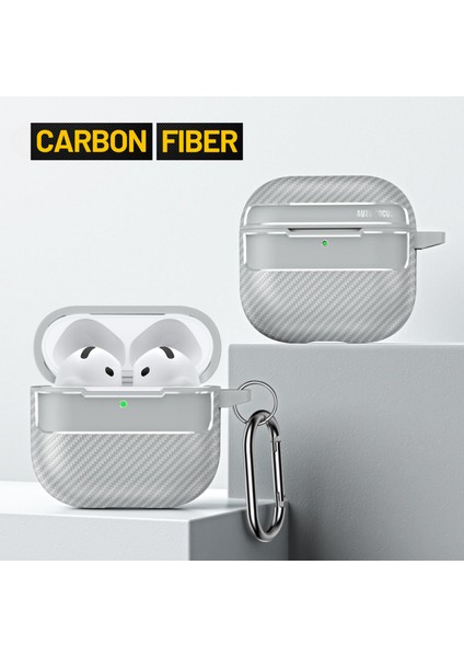 4. Nesil Uyumlu Karbon Fiber Hybrid Polymer Technology Premium Kulaklık Kılıfı