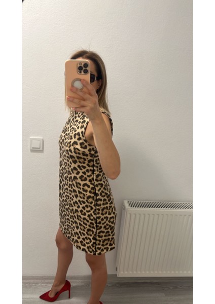 Miyu Leopar Nubuk Elbise fiyatları