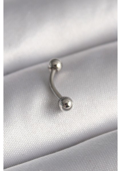 316L Çelik Gümüş Renk Topçuk Model Piercing - TJ-PR1363
