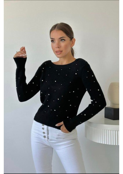 Boby Store - Taş Detaylı Kazak