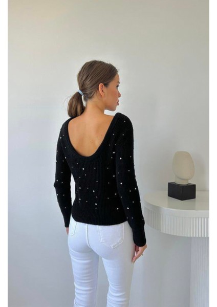 Boby Store - Taş Detaylı Kazak