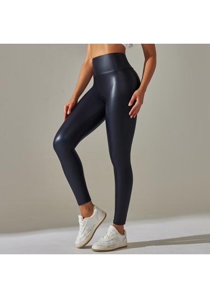 Kadın Yüksek Bel Deri Uzun Tayt modelleri