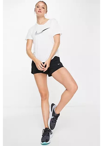 Dri Fit Tee Training Running Tee Sırt Hava Panelli Koşu Spor Antrenman Tişörtü Beyaz fırsatları
