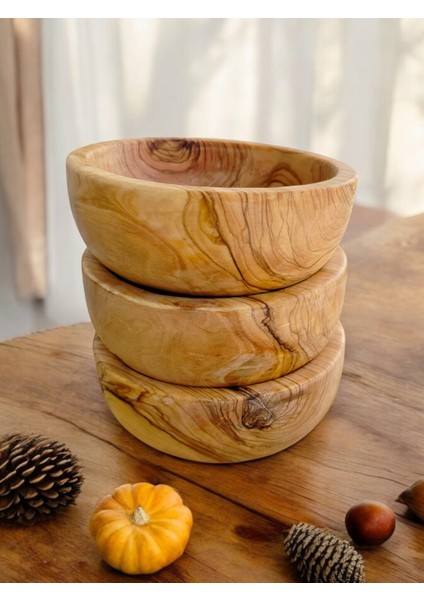 Zeytin Ağacı El Yapımı 15*15 cm Doğal Kase Sunum Servis Kasesi 1 Adet modelleri