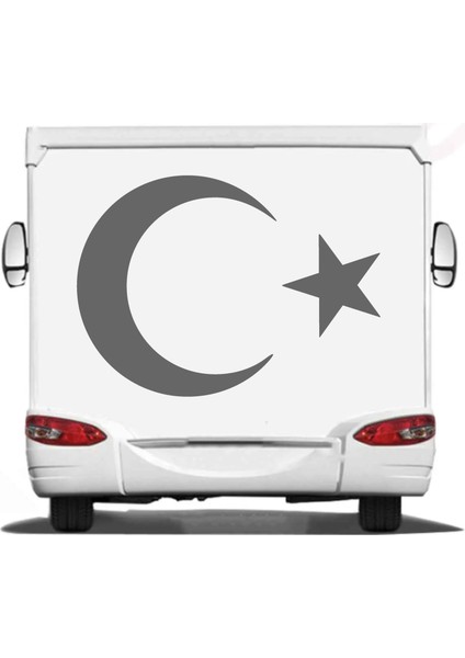 Türk Bayrağı Ay Yıldız Sticker Araba Oto Motosiklet Karavan Sticker 00323