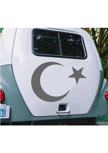 Türk Bayrağı Ay Yıldız Sticker Araba Oto Motosiklet Karavan Sticker 00323 modelleri