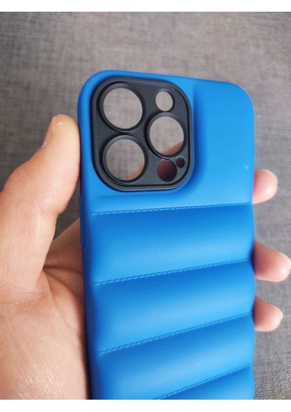 iPhone 13 Pro Uyumlu Puffer Case Kamera Korumalı Puf Kılıf