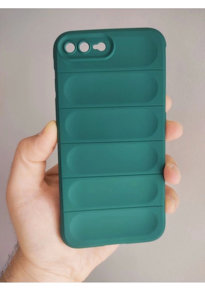 iPhone 7 Plus iPhone 8 Plus Uyumlu Basamaklı Puffer Case Puf Telefon Kılıfı