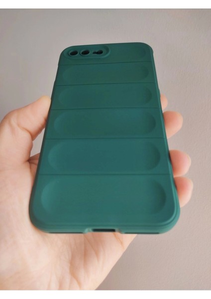 iPhone 7 Plus iPhone 8 Plus Uyumlu Basamaklı Puffer Case Puf Telefon Kılıfı