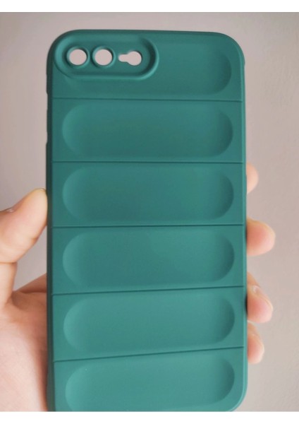 iPhone 7 Plus iPhone 8 Plus Uyumlu Basamaklı Puffer Case Puf Telefon Kılıfı